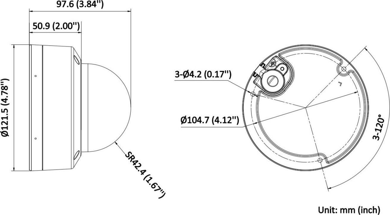 Kamerë IP Hikvision DS-2CD1723G2-LIZU, 2MP, lente 2.8-12mm, e bardhë