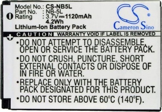 Bateri kamerë Cameron Sino CS-NB5L, 1120mAh, Li-ion, gri 3