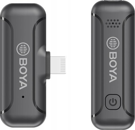 Mikrofon wireless BOYA BY-WM3T2-D1, për iPhone Lightning, 2.4 GHz, i zi