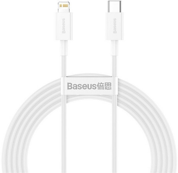 Kabllo BASEUS Superior Series USB-C - Lightning, 20W, 2m, e bardhë
