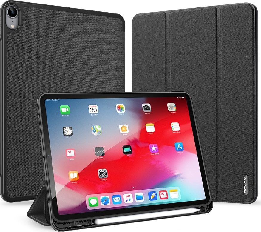 Mbulesë libri Vario Series për iPad Air 11" M3 M2 dhe 10.9" gjenerata 4 5, me stand, gri bazalt