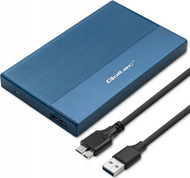 Kuti e jashtme Qoltec Enclosure Pocket, për SSD HDD 2.5", USB 3.0, deri 2TB, blu