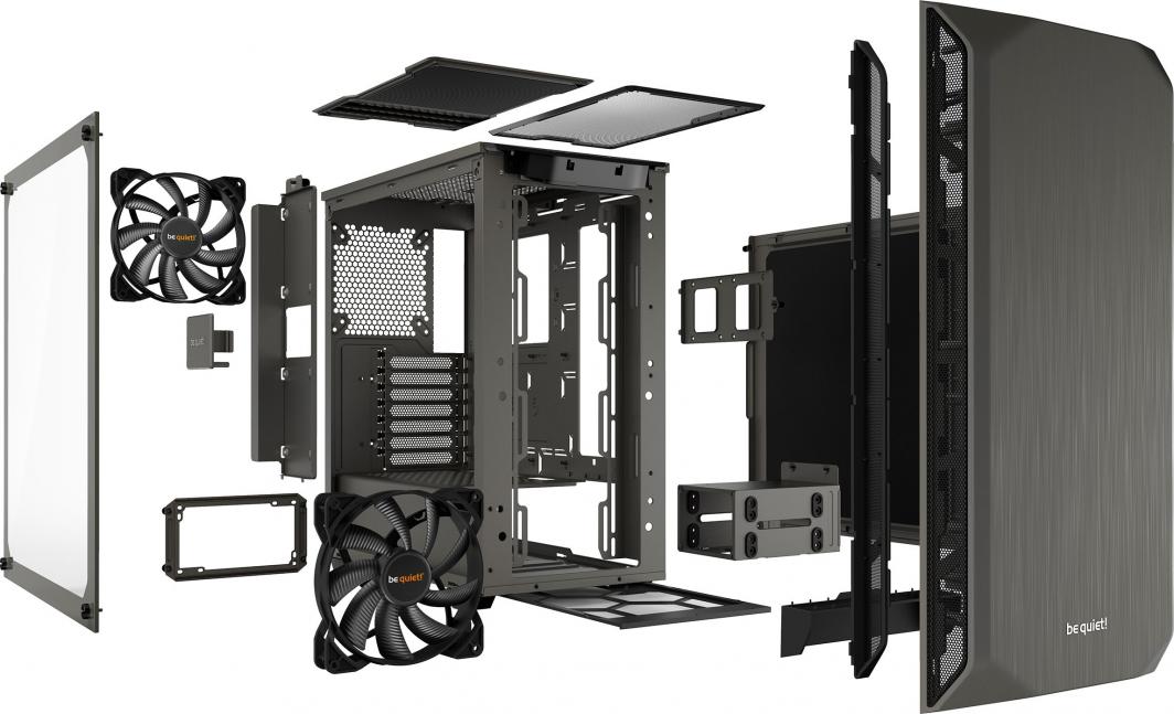 Kasë kompjuterike Be quiet! Pure Base 500, e hirtë