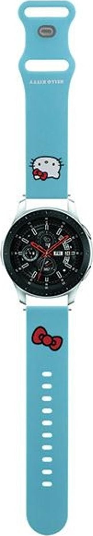 Rrip universal për smartwatch Hello Kitty Hkuwlschblb, silikon, 22mm, i kaltër
