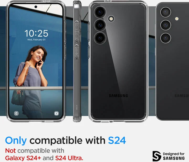 [OUTLET] Mbrojtëse Spigen Ultra Hybrid për Samsung Galaxy S24, transparente