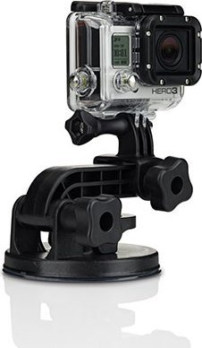 Mbajtëse vakumi për kamera aksion GoPro Suction Cup V3, universale, e zezë
