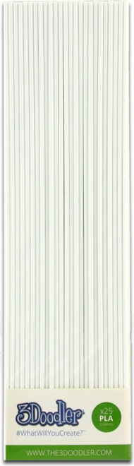 Refill filament PLA 3Doodler White PL06-SNOW, 25 shufra, e bardhë