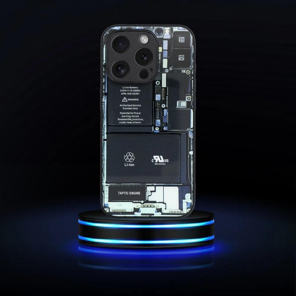 Futera Futera Tech për iPhone 14 Plus, xham i temperuar, TPU, e zezë