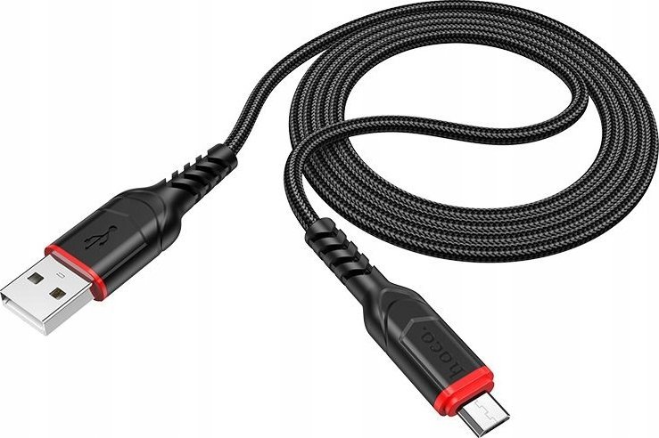 Kabllo USB A në Micro USB Hoco X59, 3 m, 2.4A, e zezë