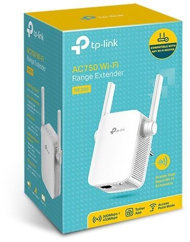 Access Point TP-Link RE205, i bardhë