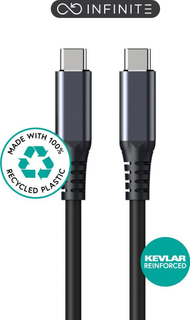Kabllo USB ESTUFF ES604275, linja INFINITE, material i ricikluar, gri