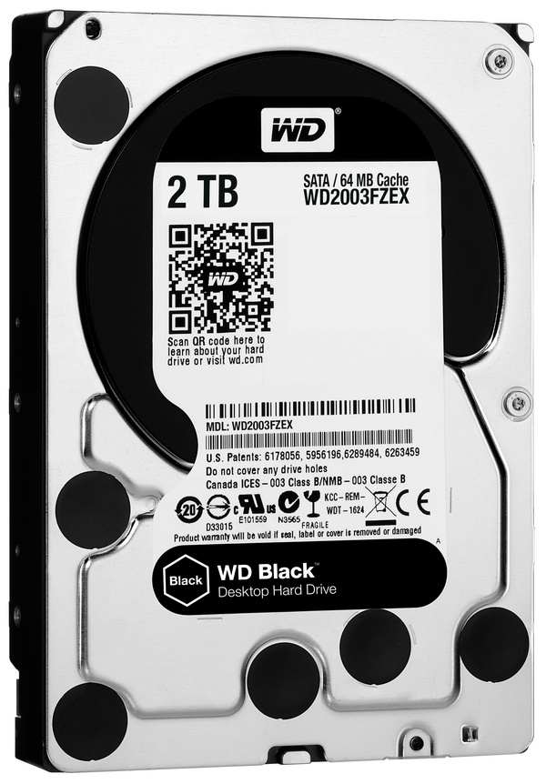 Hard Disk Western Digital WD Black, 2TB, 3.5", 7200RPM, SATA, i zi