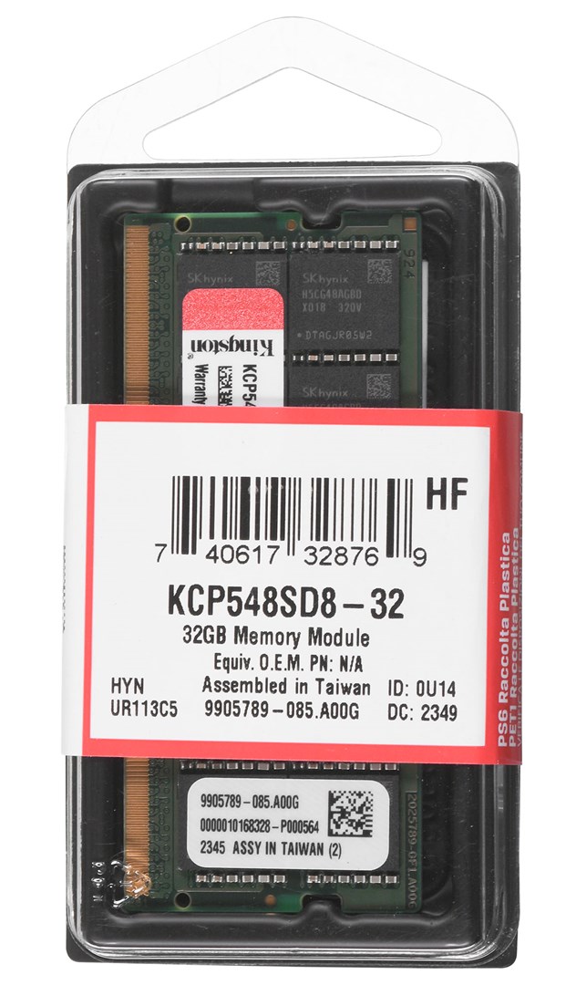 Memorie RAM Kingston KCP, 32GB, DDR5, 4800MHz, e zezë