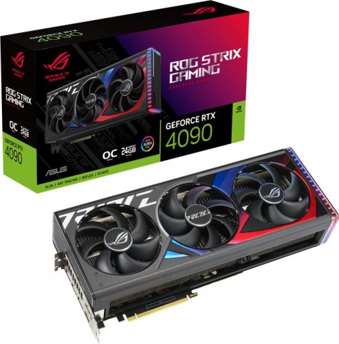 Kartelë grafike Asus ROG Strix GeForce RTX 4090 OC Edition, 24GB GDDR6X