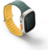 Rrip ore Uniq Revix Evo, për Apple Watch 49/45/44/42mm, silikoni magnetik, i gjelbër viridian