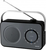 Radio portative Sencor SRD 2100, AM/FM, 1W, e zezë
