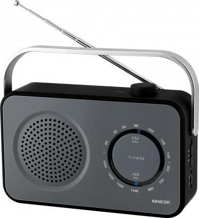 Radio portative Sencor SRD 2100, AM/FM, 1W, e zezë