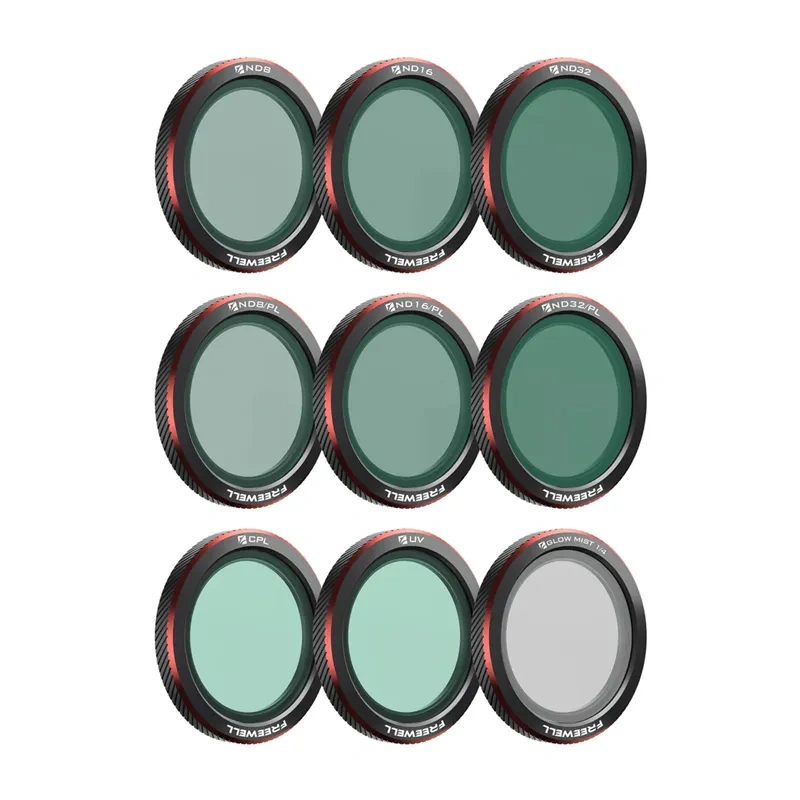 Set filtra magnetikë Freewell 9-Pack për DJI Neo 2, ND CPL UV, për dron