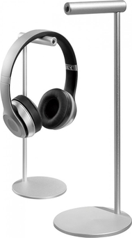 Mbajtëse për kufje Mozos, alumini, e argjendtë