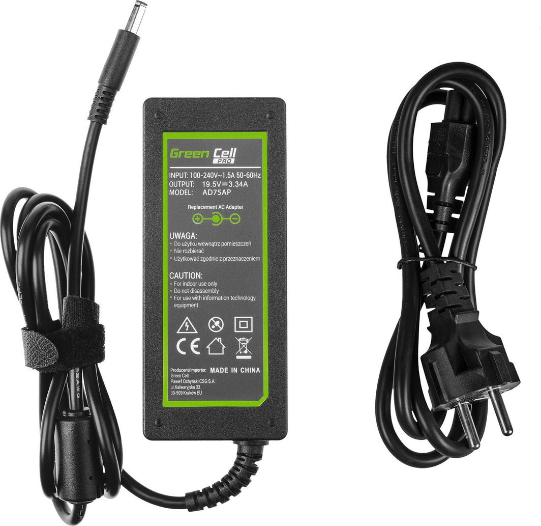 Karikues laptopi Green Cell Pro për Dell 19.5V