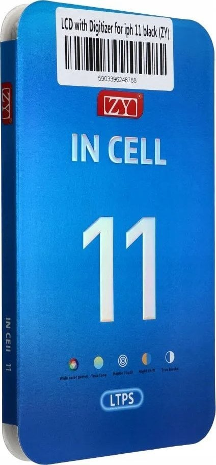 Ekran LCD Partner Telecom për iPhone 11, OEM ZY-LTPS, me digitizer, i zi