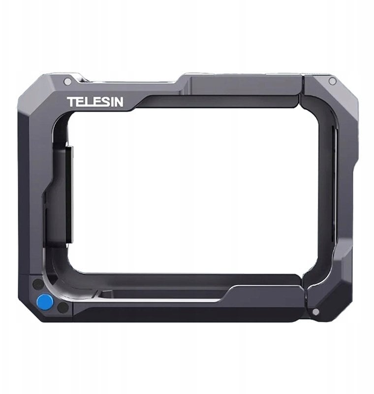 Strehë metalike Telesin për GoPro HERO 9 13, karikim magnetik USB C, aliazh alumini, e zezë