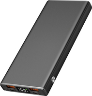 Power bank 2GO Aluminum, 10000mAh, USB C, gri