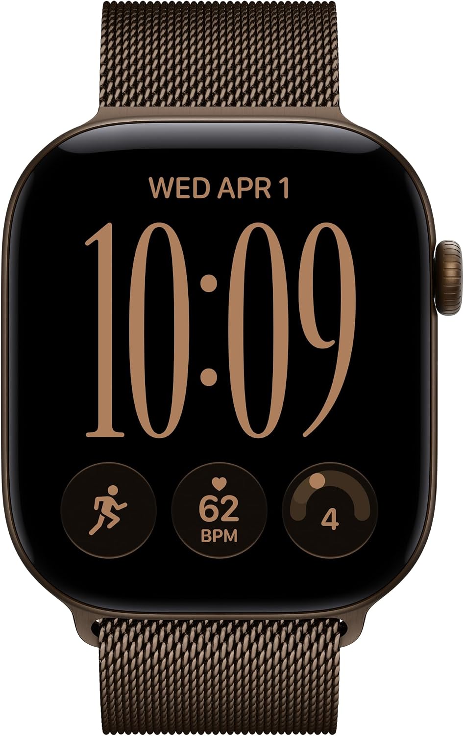 Apple Watch S12 GPS 46mm Dark Bronze Aluminium Case with Dark Bronze Milanese Loop, S/M