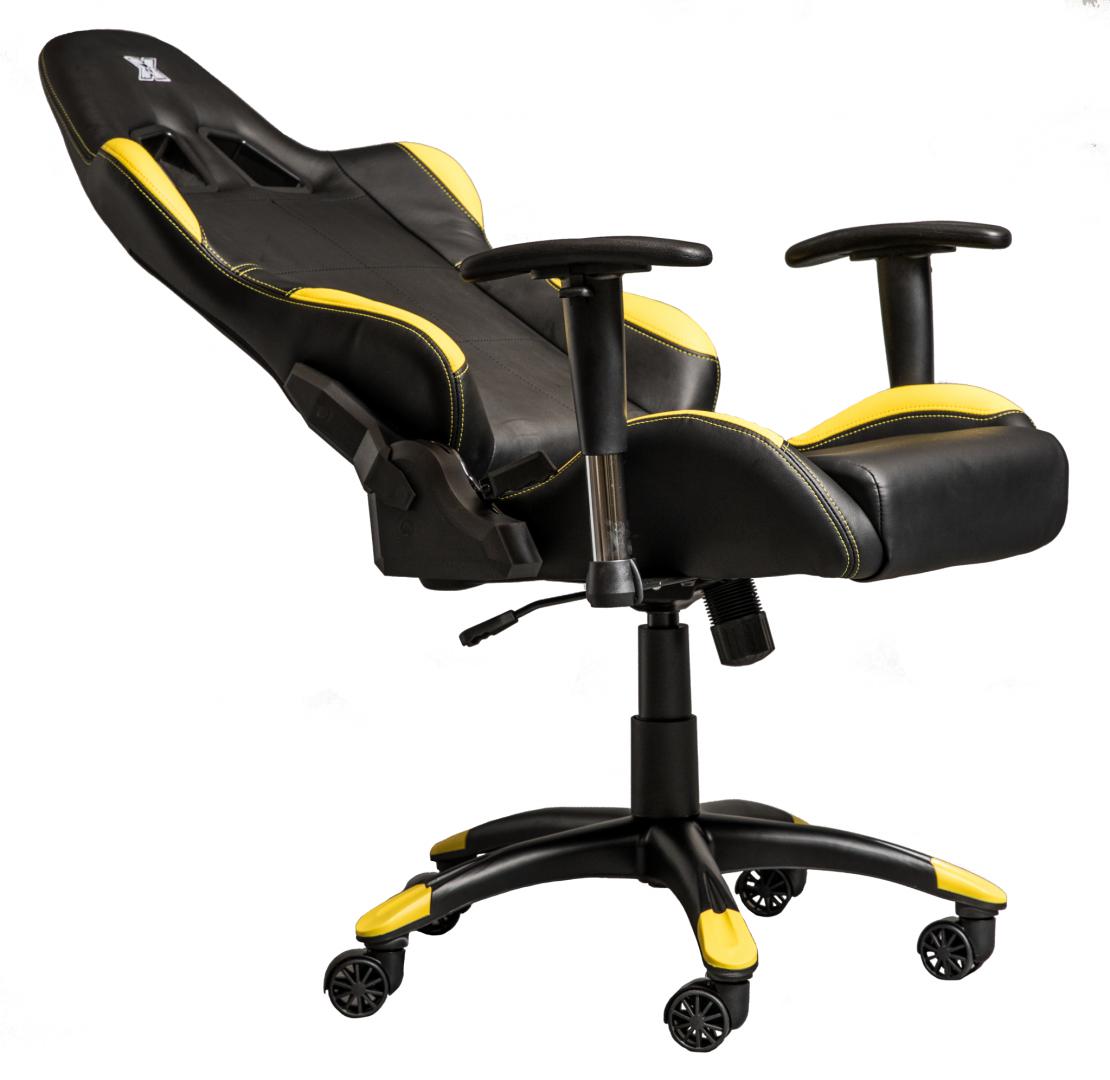 Karrige gaming Serioux X Torin, lëkurë sintetike, parakrahë të rregullueshëm, e zezë dhe e verdhë