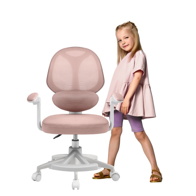 Karrige zyre për fëmijë Otoné Mark Adler Junior 4.5, ergonomike, rozë