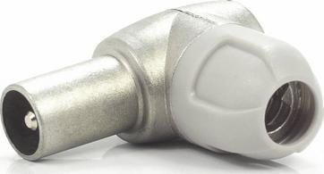 Konektor antene IEC Televés HF Tight Angle, këndor, metalik