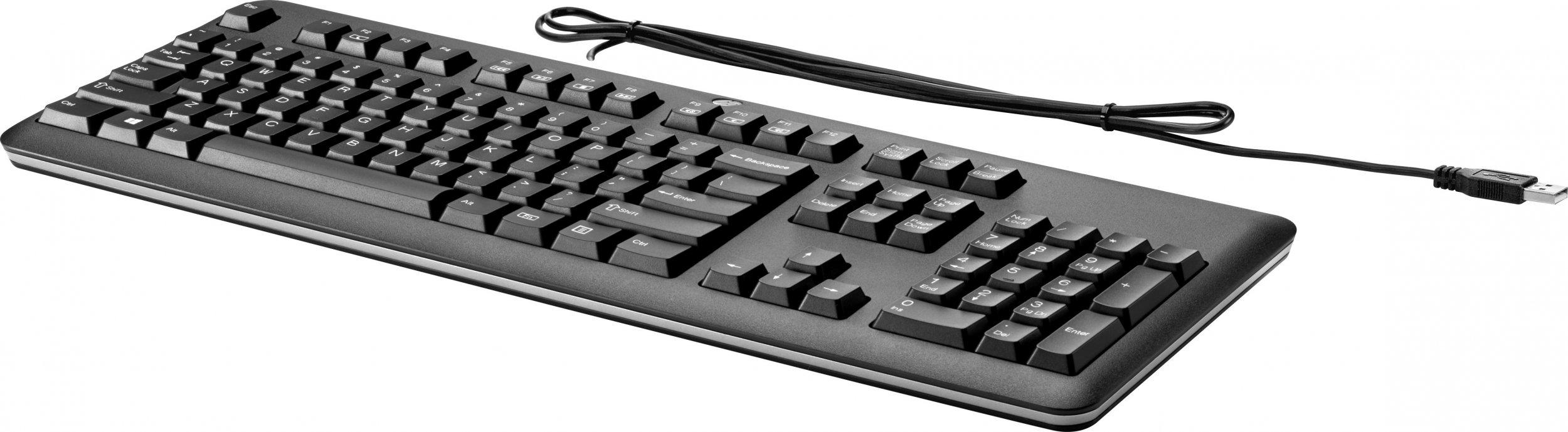 Tastierë HP USB Keyboard, me kabllo USB, tastierë numerike, e zezë