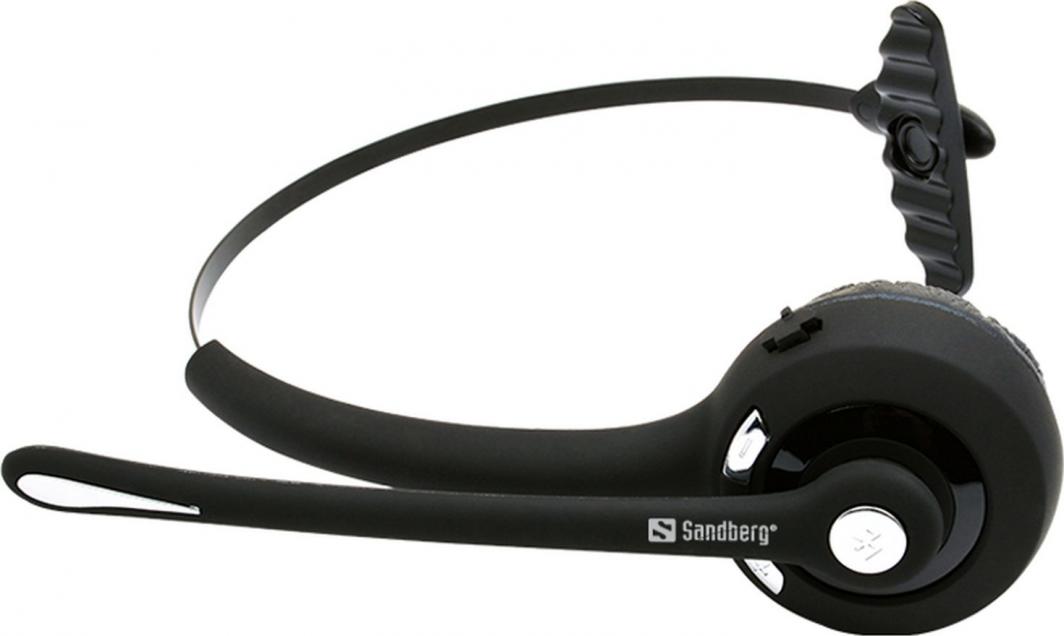 Kufje zyresh me mikrofon Sandberg, Bluetooth, të zeza