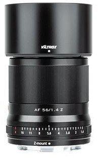 Objektiv Viltrox AF 56mm f/1.4 për Nikon Z, APS C, i zi