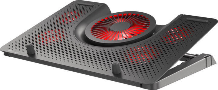 Pad ftohës Genesis Cooling Oxid 550, 1x USB, për laptop 15.6-17.3'', 5 ftohës, LED e kuqe