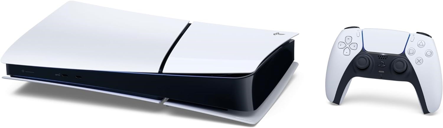 Konzolë Sony PlayStation 5 Digital Slim Edition 1TB SSD Wi-Fi, e zezë/ bardhë
