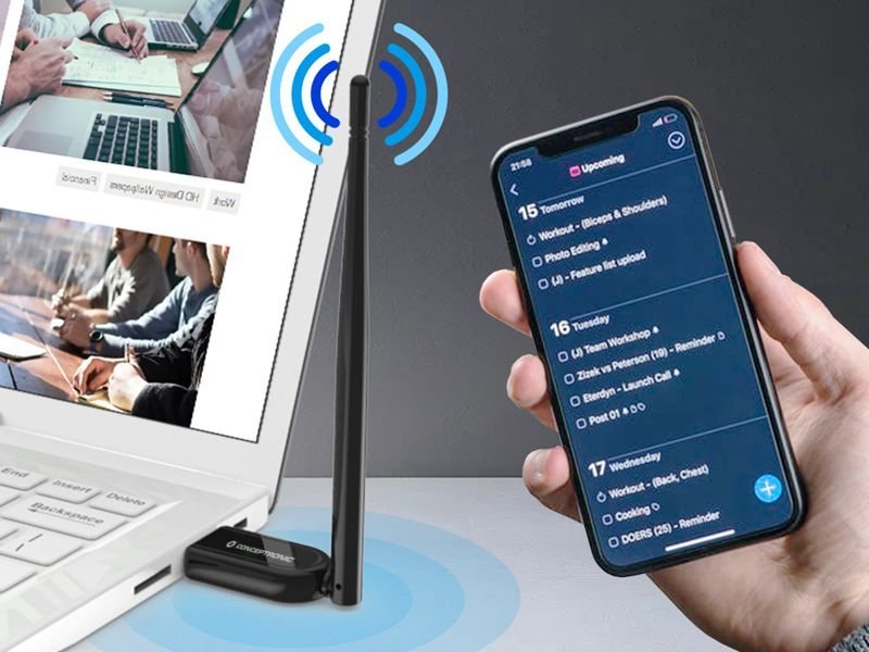 Adapter Bluetooth Conceptronic ABBY, USB, Bluetooth 5.1, antenë e jashtme