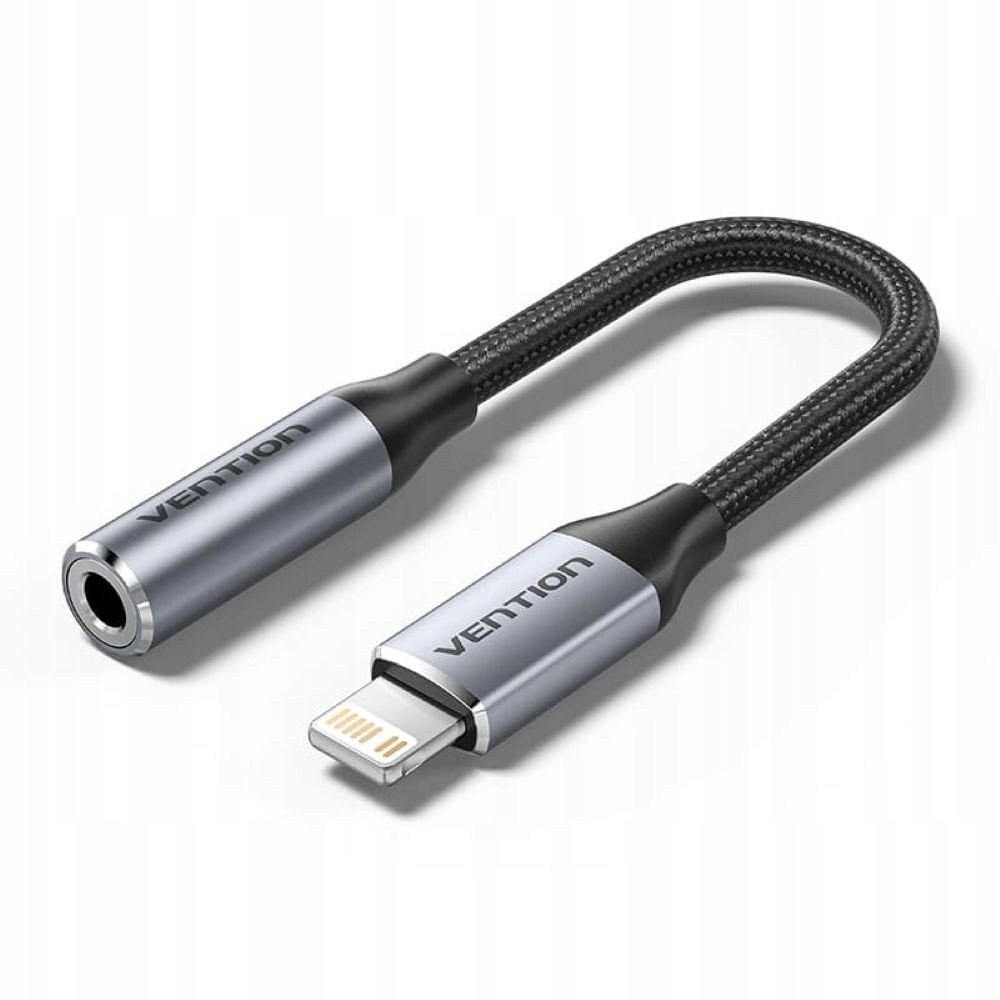 Adapter audio Vention BMBHA, Lightning në 3.5mm, 0.10m, i bardhë