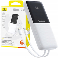 Power bank Baseus Lipow, 10000mAh, 22.5W, i bardhë
