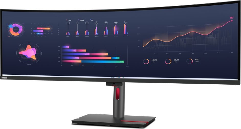 Monitor Lenovo ThinkVision P49w 30, 49", DQHD 5120 x 1440, i zi