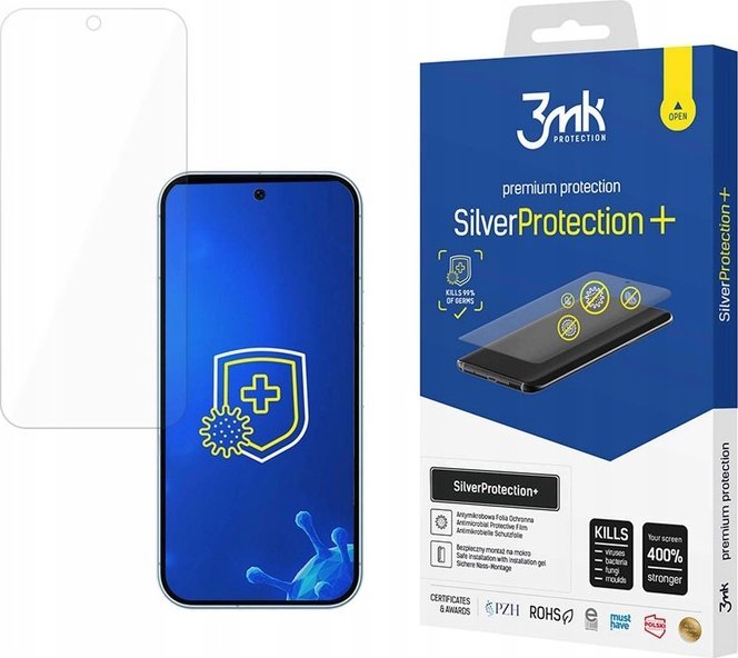 Folie mbrojtëse 3mk SilverProtection+ për Google Pixel 9 Pro, antimikrobike, vetë-rigjeneruese, transparente