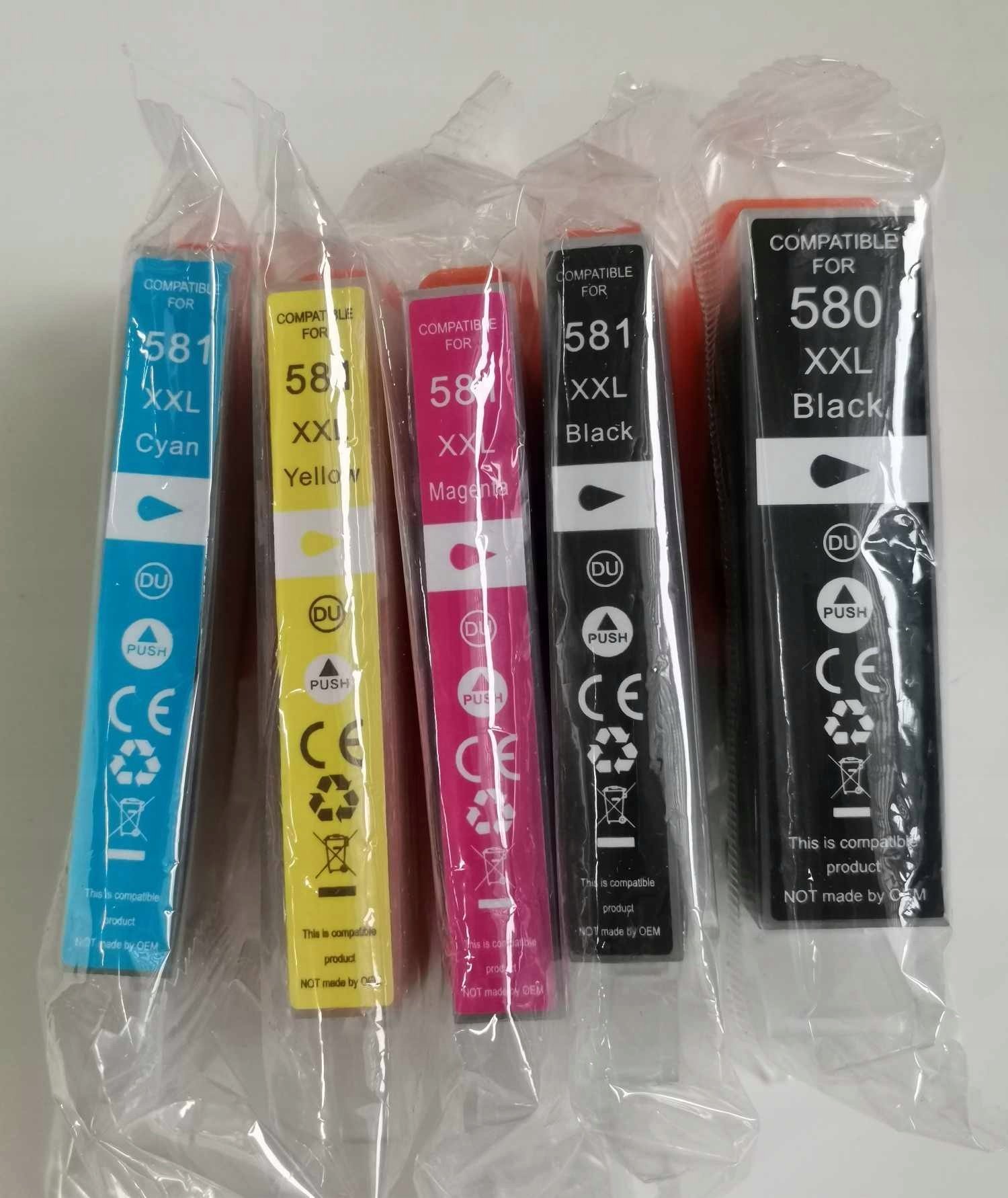Set bojë printeri WECARE për Canon PGi-580XXL CLi-581XXL, CMYK, kapacitet XXL