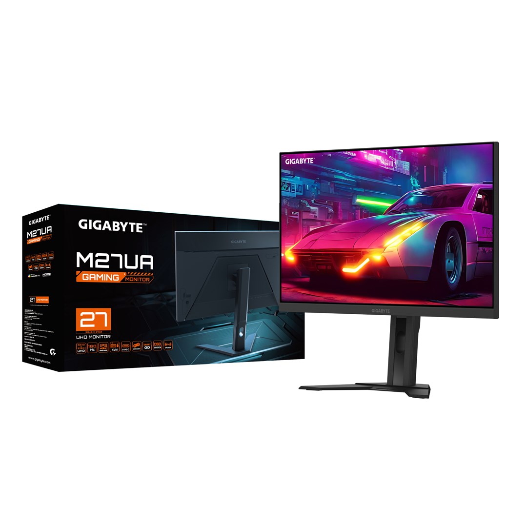 Monitor GIGABYTE M27UA, 27", 3840 × 2160 (4K UHD), 160 Hz, 1 ms MPRT, i zi