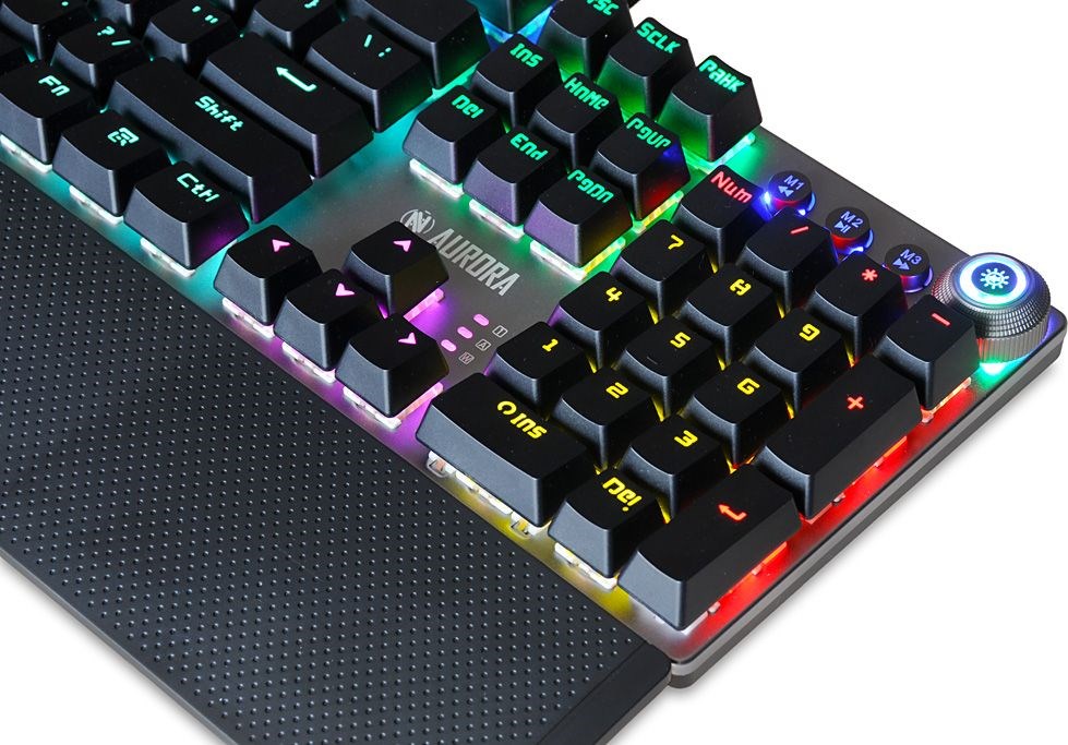 Tastierë iBOX Aurora K-3, USB, e hirtë