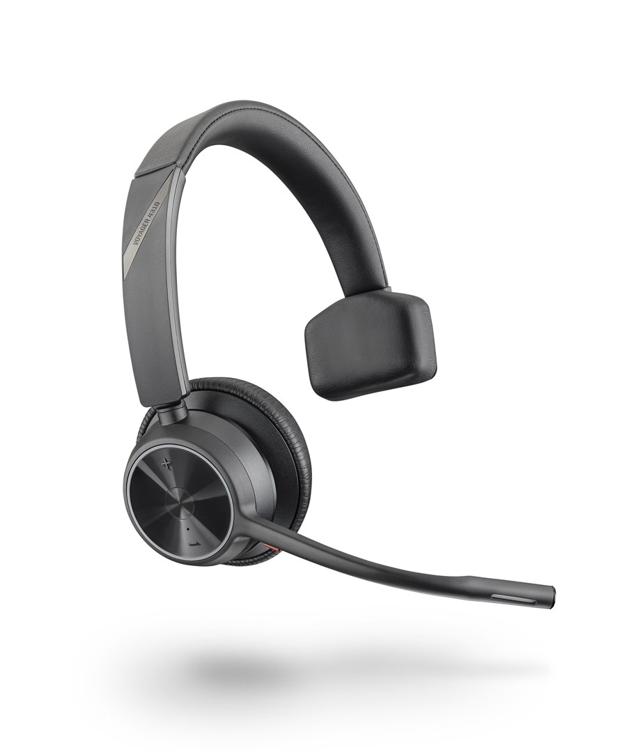 Kufje Poly Voyager 4310 UC, Wireless, të zeza