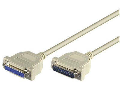 Kabllo MicroConnect DB25 në DB25, 3m, bezhë, MODGR3