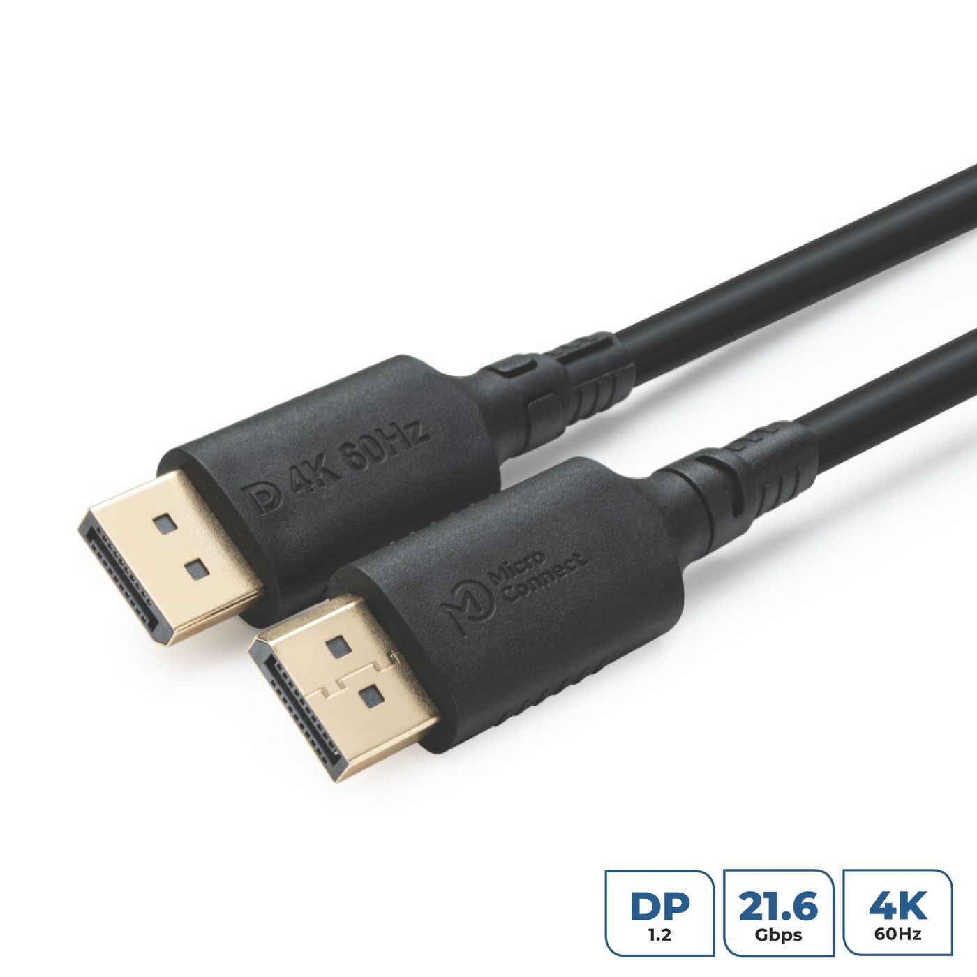 Kabllo DisplayPort Microconnect ColorFlex 4K, DP 1.2, i zi