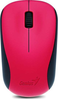 Maus Genius NX-7000, wireless, USB, i zi dhe i kuq