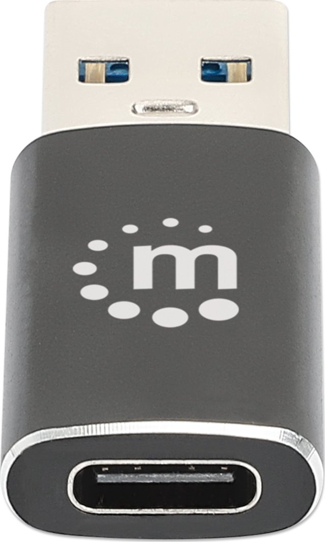 Adapter USB Manhattan, USB C në USB A, 10 Gbps, i zi