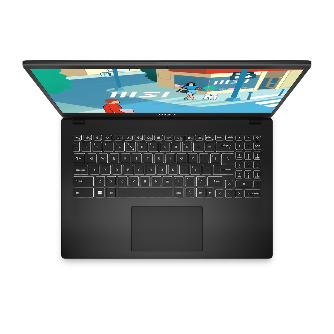 Лаптоп MSI Modern 15, 15.6", Intel i5-13420H, 16 GB RAM, 512 GB SSD, црн